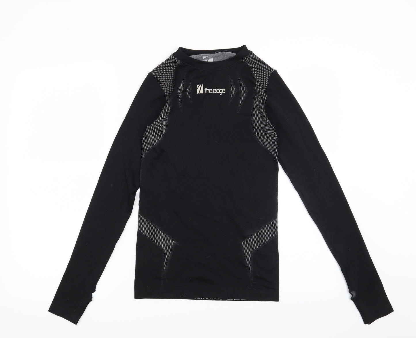 The Edge Mens Black    T-Shirt Size XS