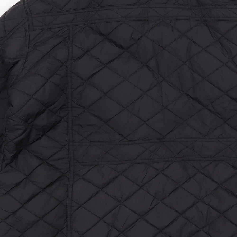 Thomas Nash Mens Black   Overcoat Coat Size XL