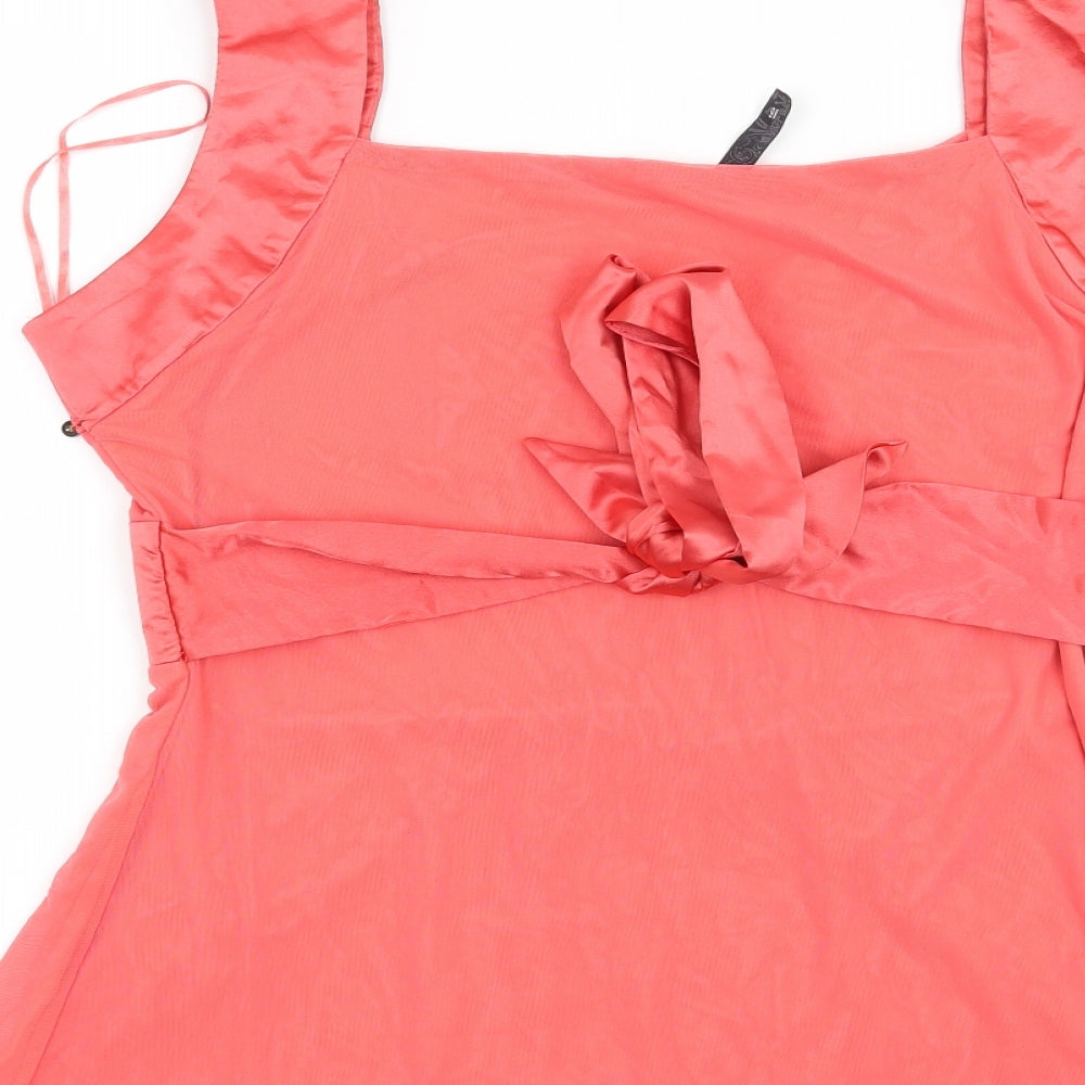 Bay Womens Pink   Basic Blouse Size 16