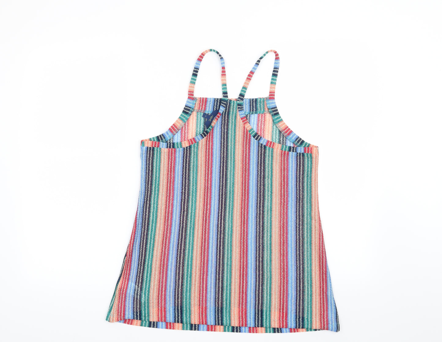 NEXT Womens Red Striped  Basic Blouse Size 12