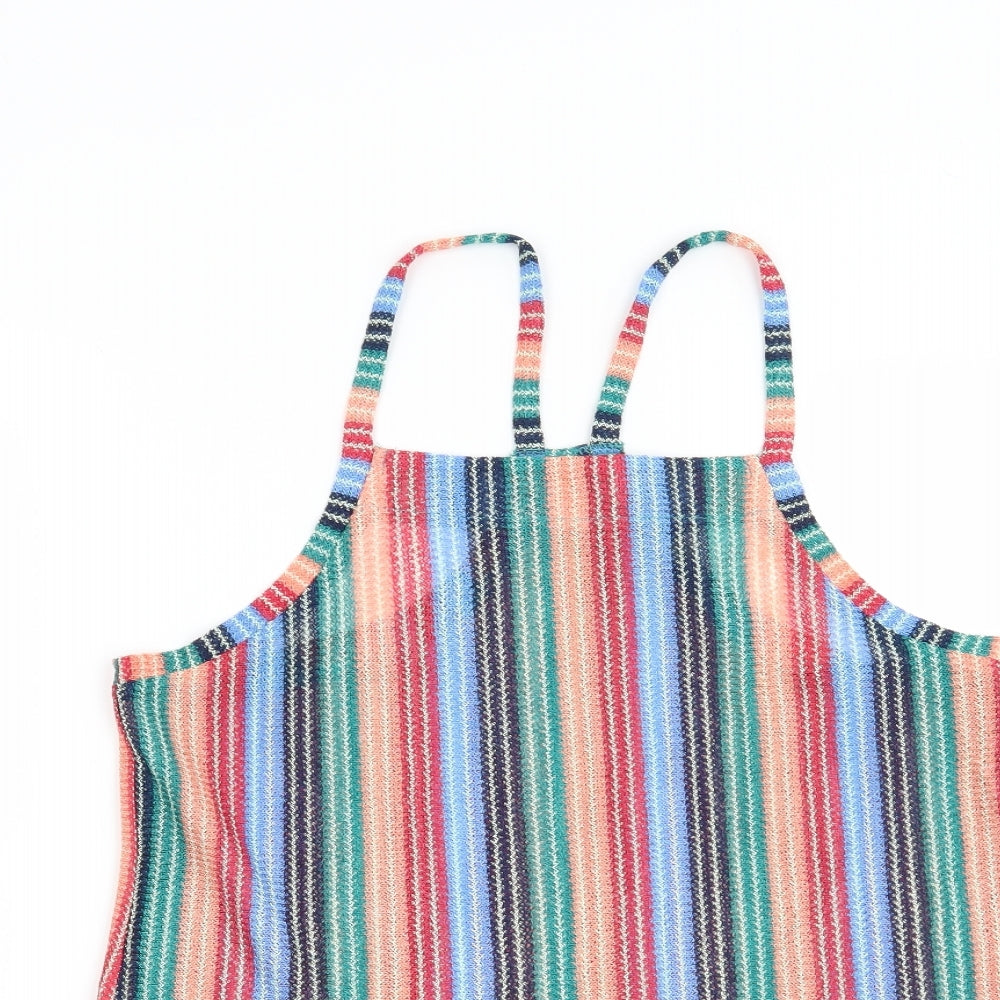 NEXT Womens Red Striped  Basic Blouse Size 12