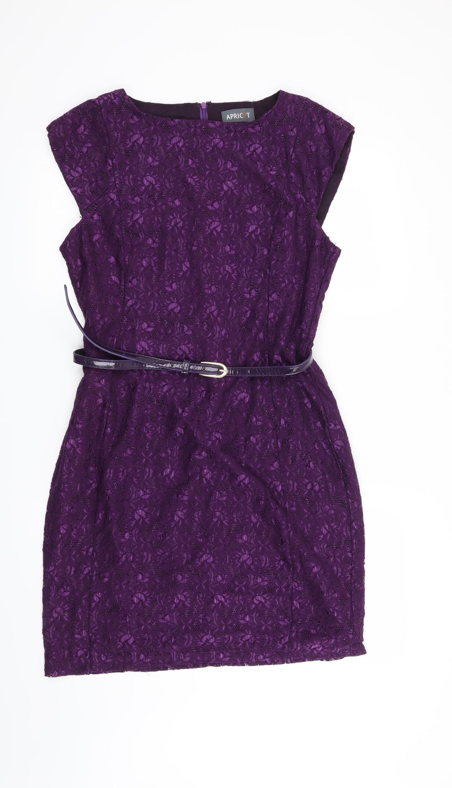 Apricot Womens Purple Floral  Shift  Size L