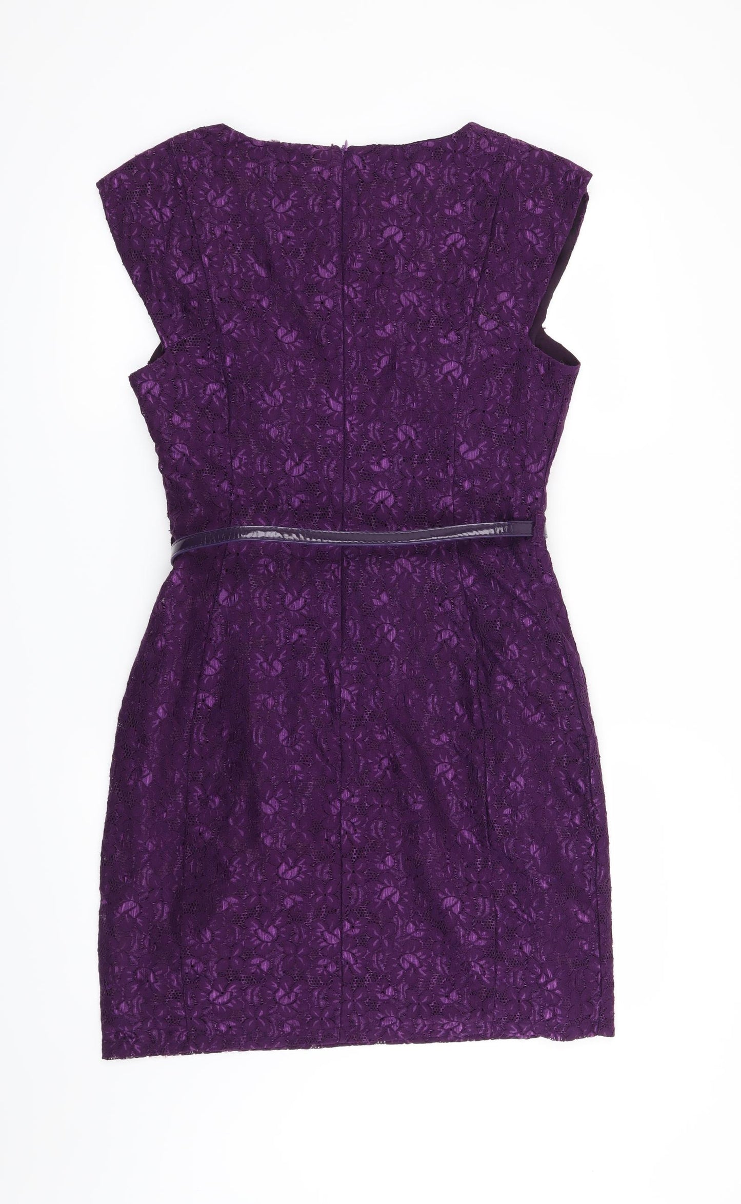 Apricot Womens Purple Floral  Shift  Size L