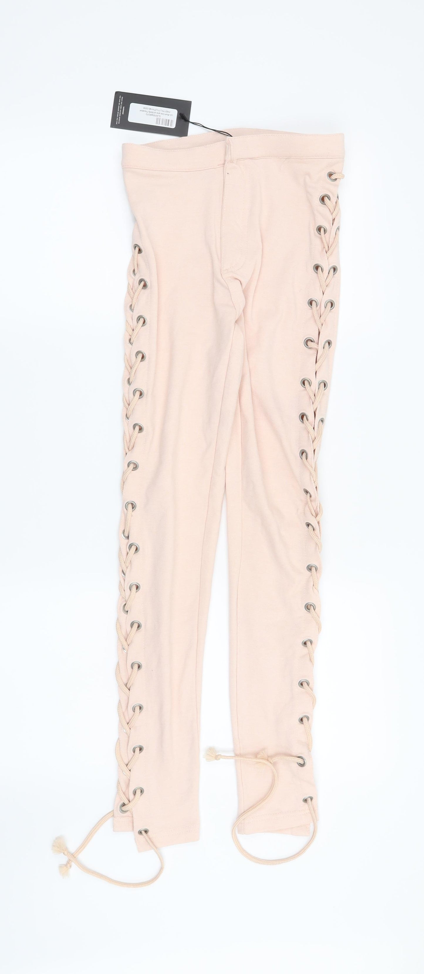Pretty Little Thing Womens Pink   Capri Leggings Size 4 L26 in