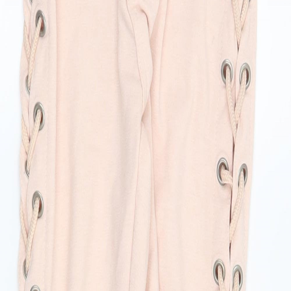 Pretty Little Thing Womens Pink   Capri Leggings Size 4 L26 in