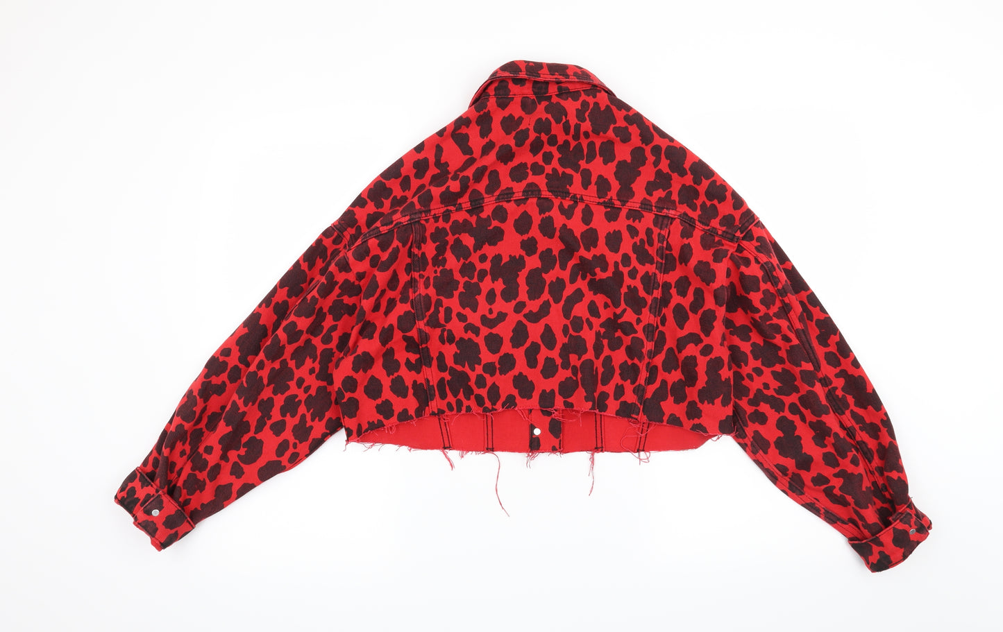 Miss Toxic Womens Red Animal Print  Jacket  Size 8