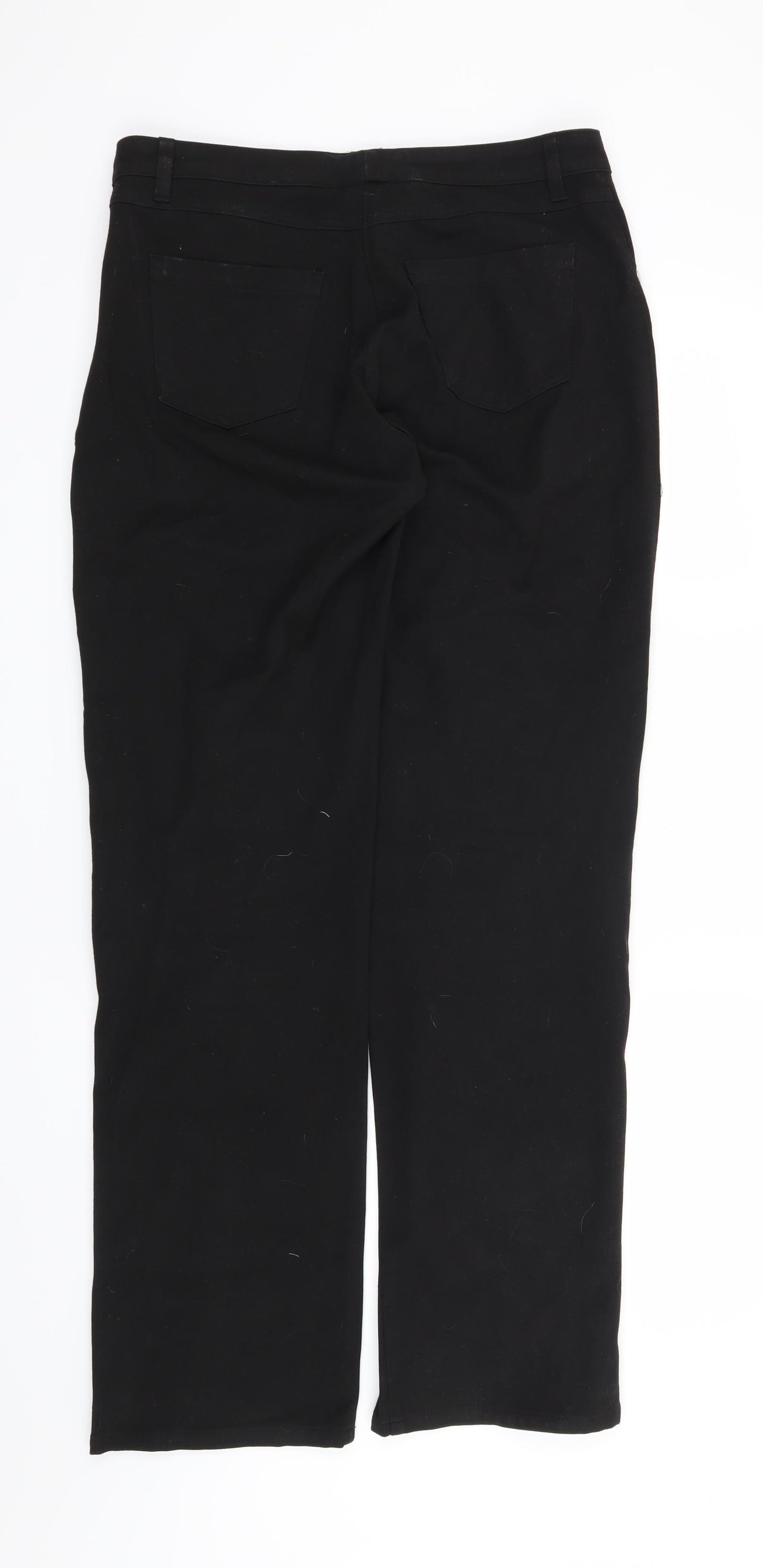 Jaeger Womens Black   Straight Jeans Size 14 L32 in