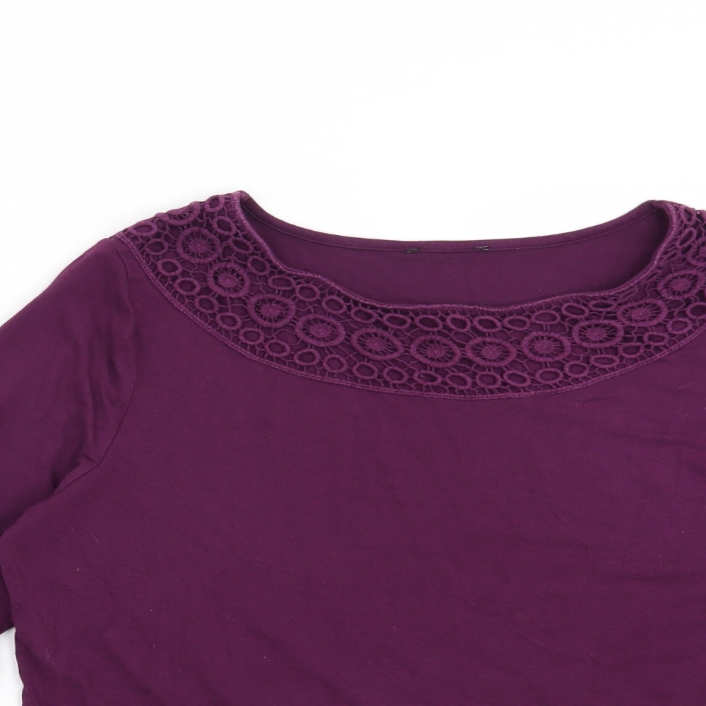 Matalan Womens Purple   Basic T-Shirt Size 14