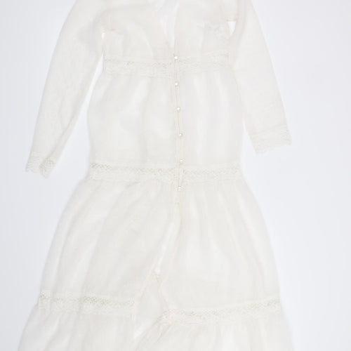 Boohoo Womens White   Shirt Dress  Size S
