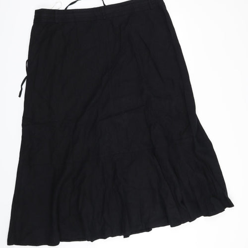 Papaya Womens Black   A-Line Skirt Size 18