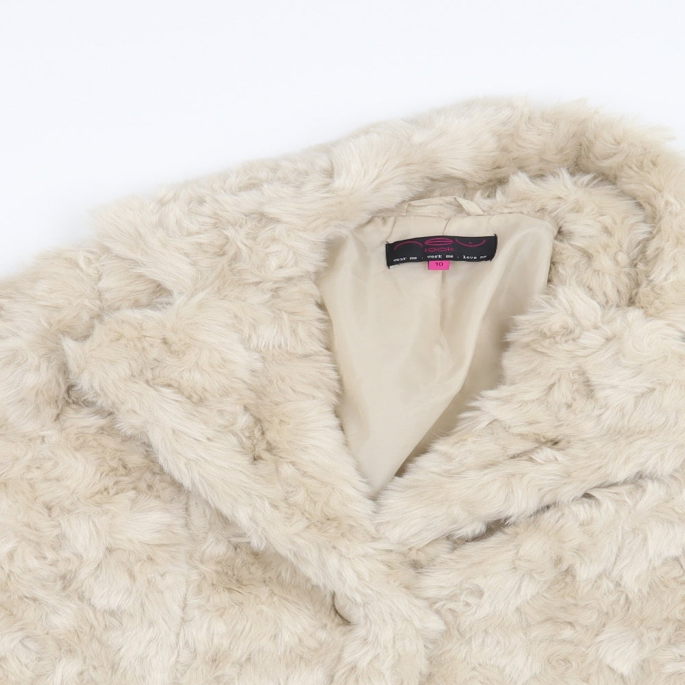 New Look Womens Beige   Jacket  Size 10