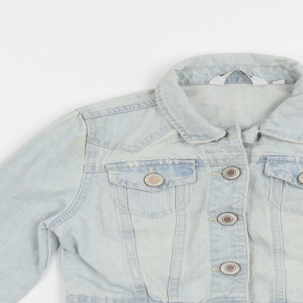 New Look Girls Blue   Jacket  Size 10-11 Years