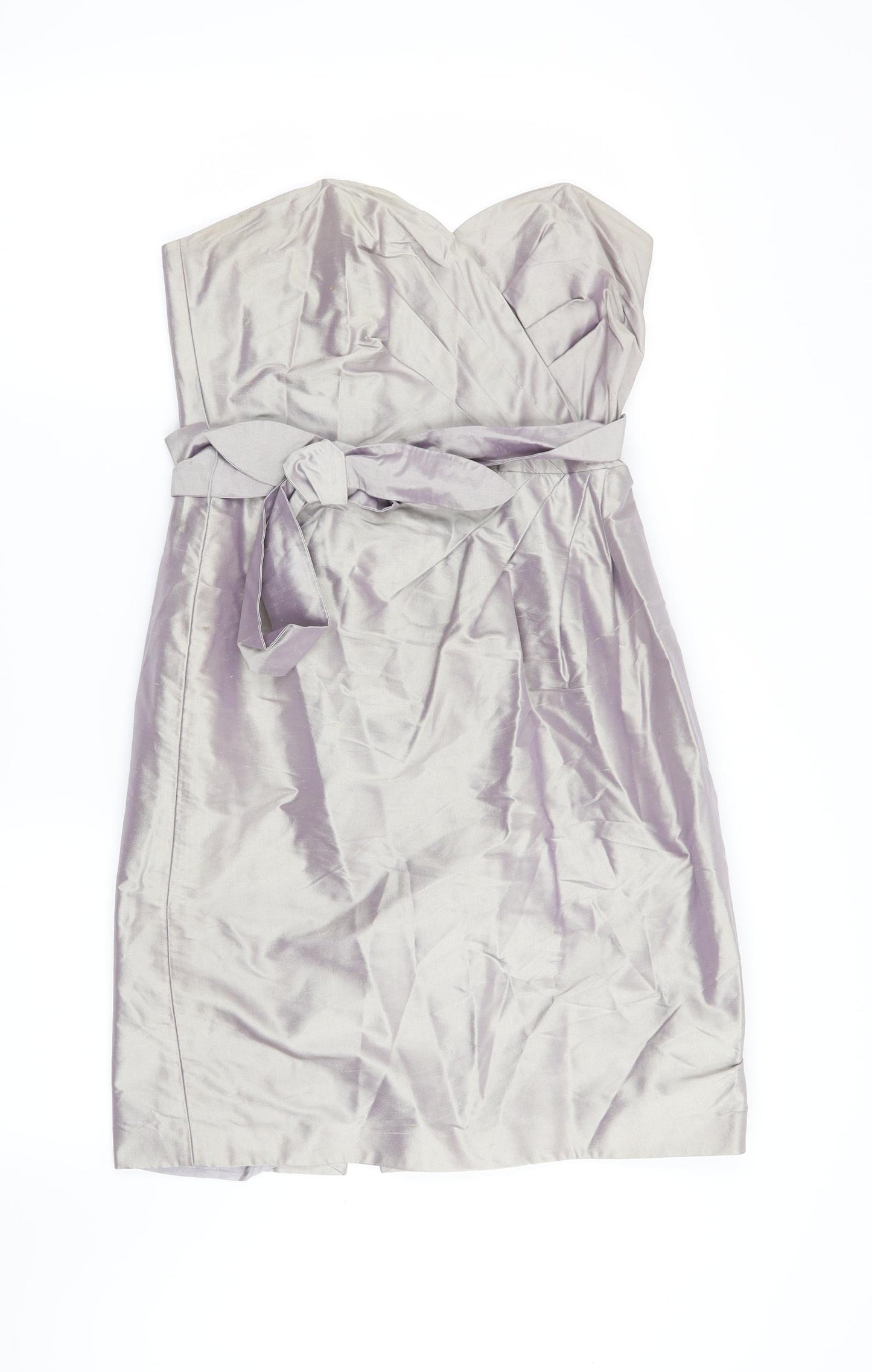 Coast Womens Silver   Fit & Flare  Size 8