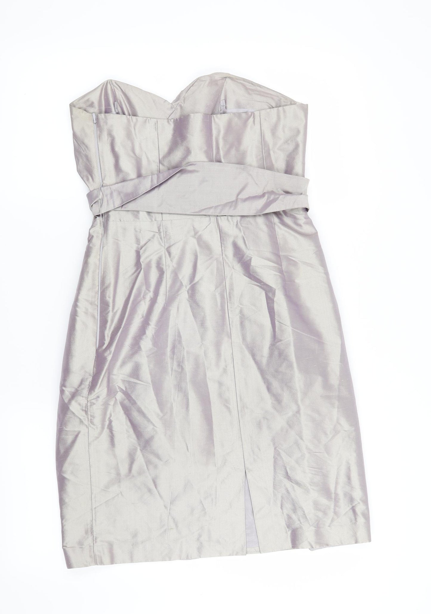 Coast Womens Silver   Fit & Flare  Size 8