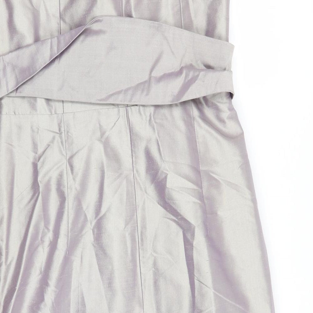 Coast Womens Silver   Fit & Flare  Size 8