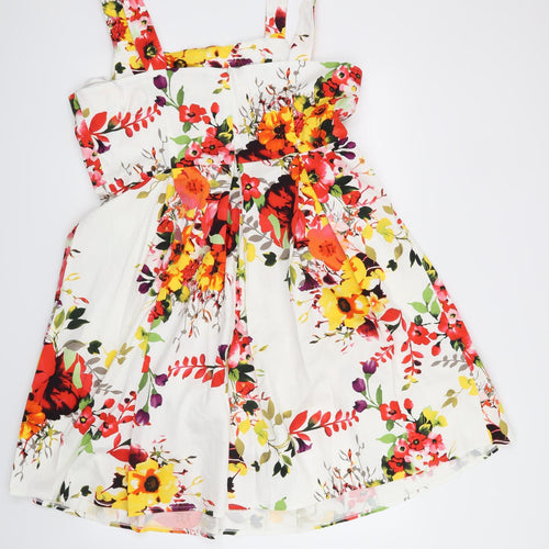 TU Womens White Floral  Fit & Flare  Size 18