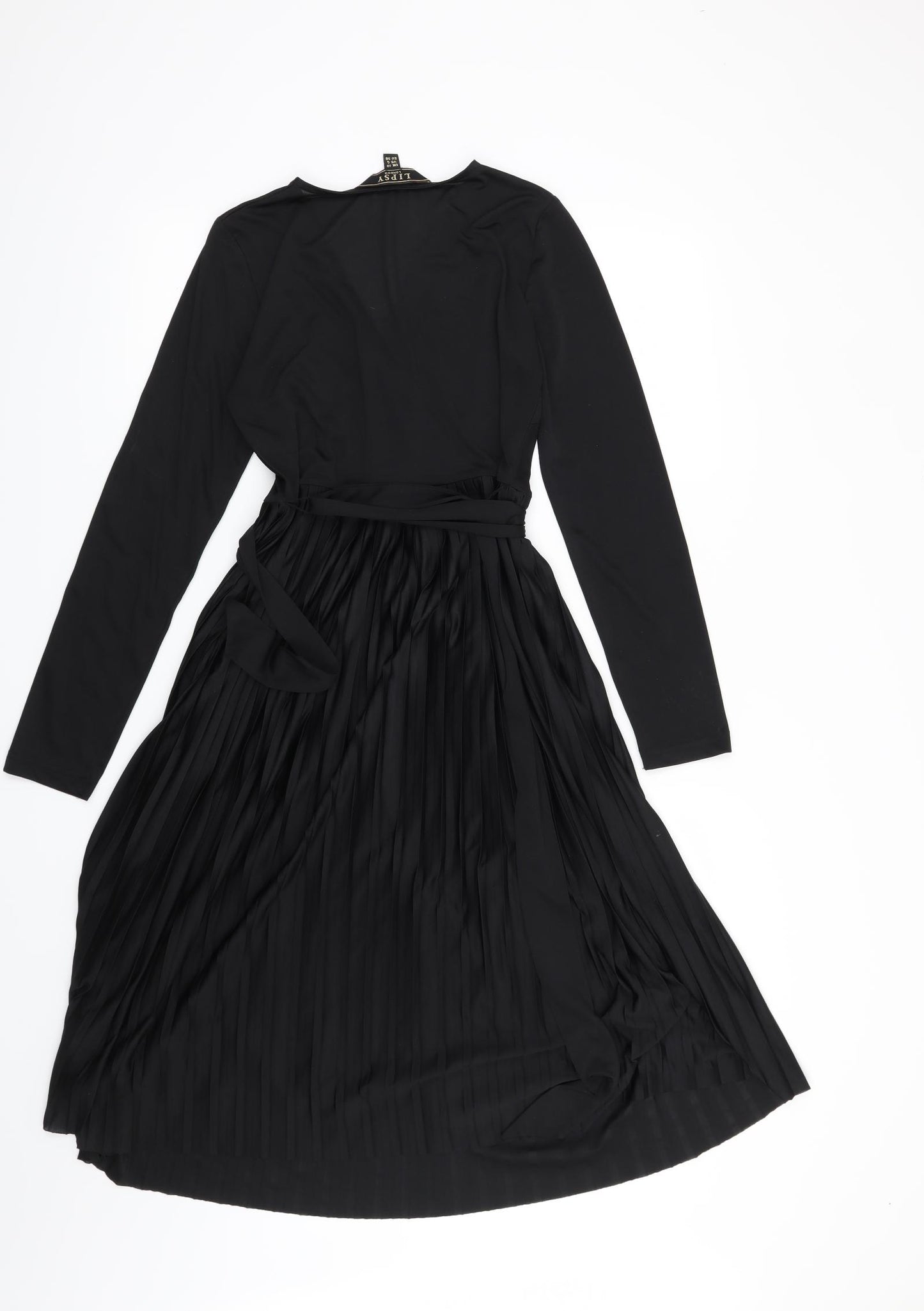 Lipsy Womens Black   Wrap Dress  Size 10