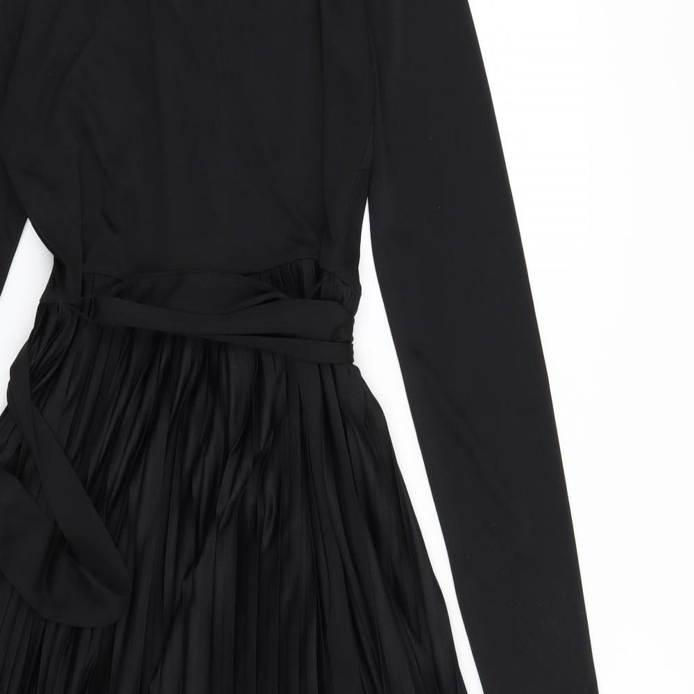 Lipsy Womens Black   Wrap Dress  Size 10