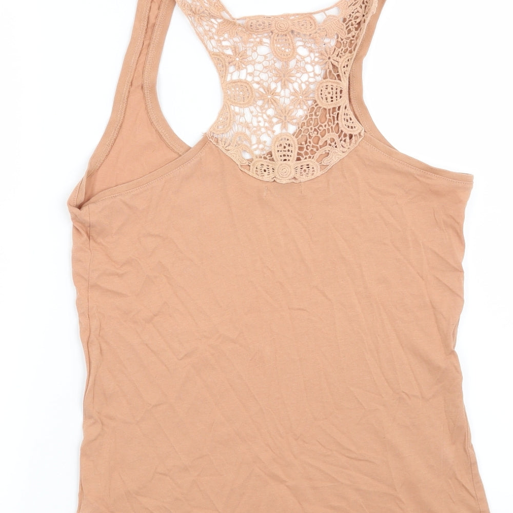 La Redoute Womens Orange Floral  Basic T-Shirt Size 10