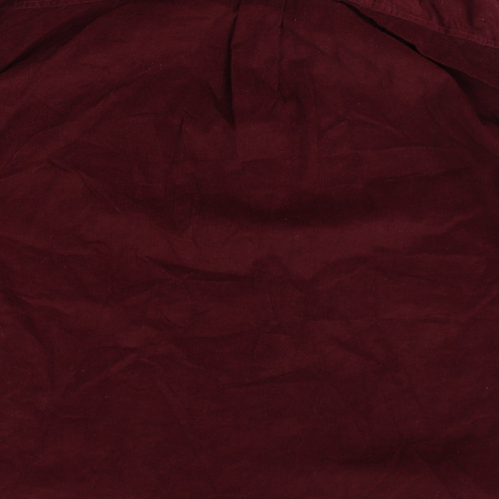 Peter Christian Mens Brown  Corduroy  Button-Up Size 3XL