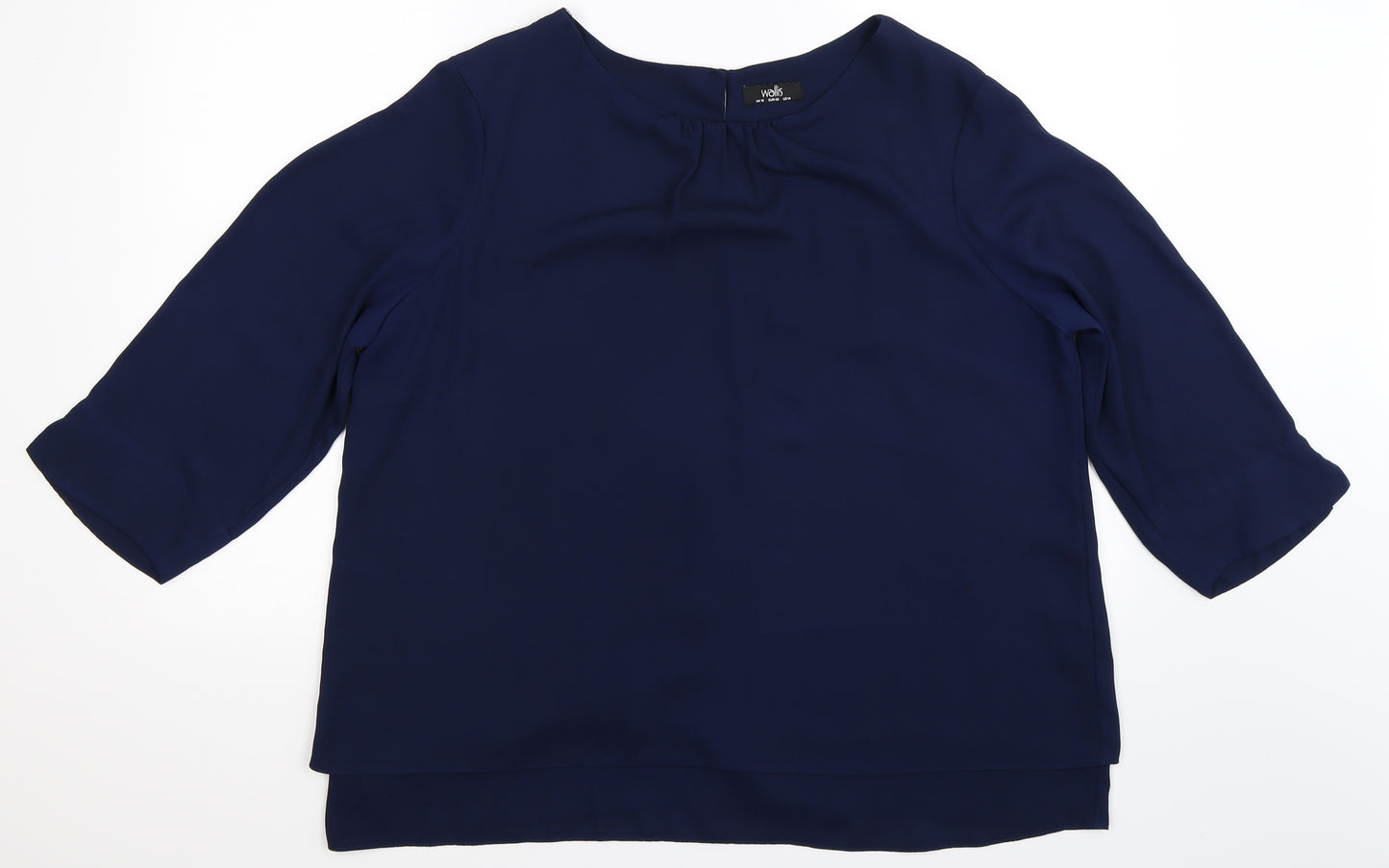 Wallis Womens Blue   Basic Blouse Size 18