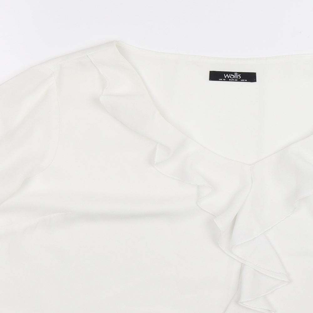 Wallis Womens White   Basic Blouse Size 18
