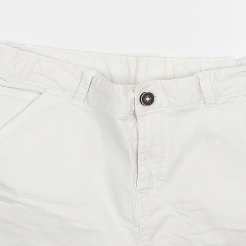 F&F Boys White   Chino Shorts Size 11-12 Years