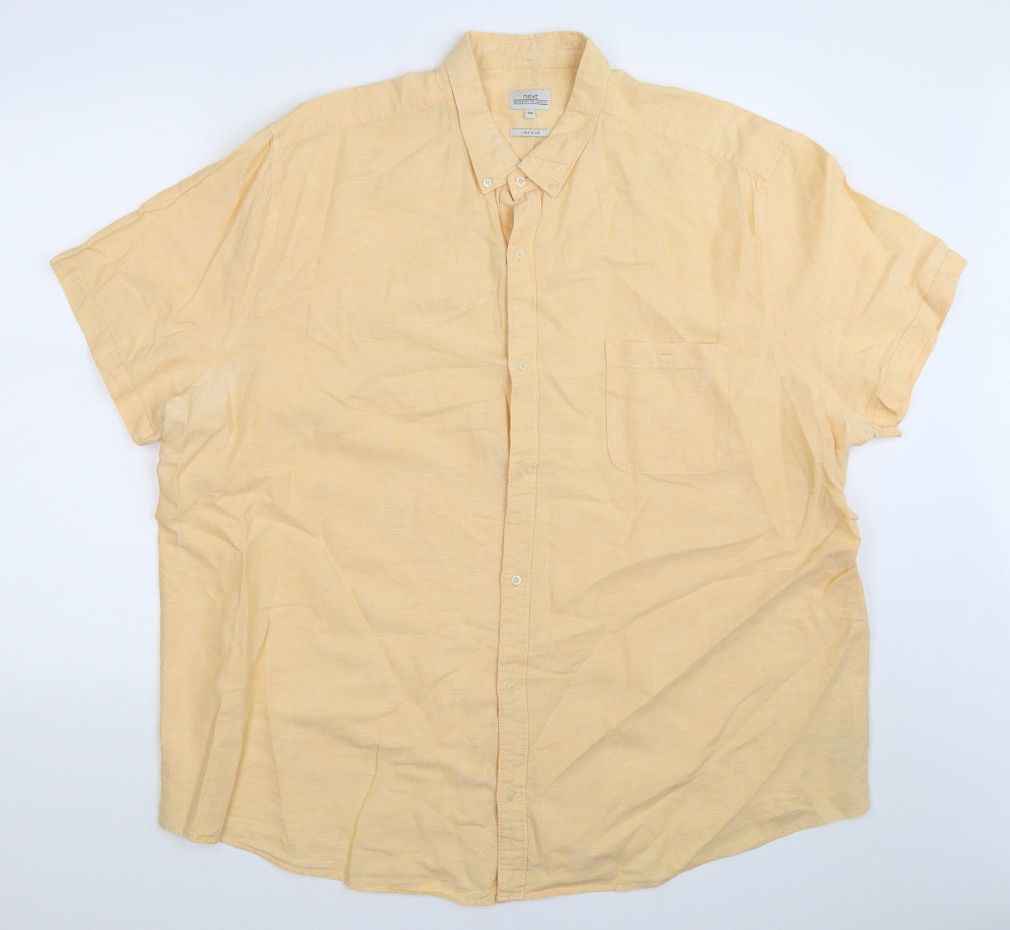 NEXT Mens Orange    Button-Up Size 4XL