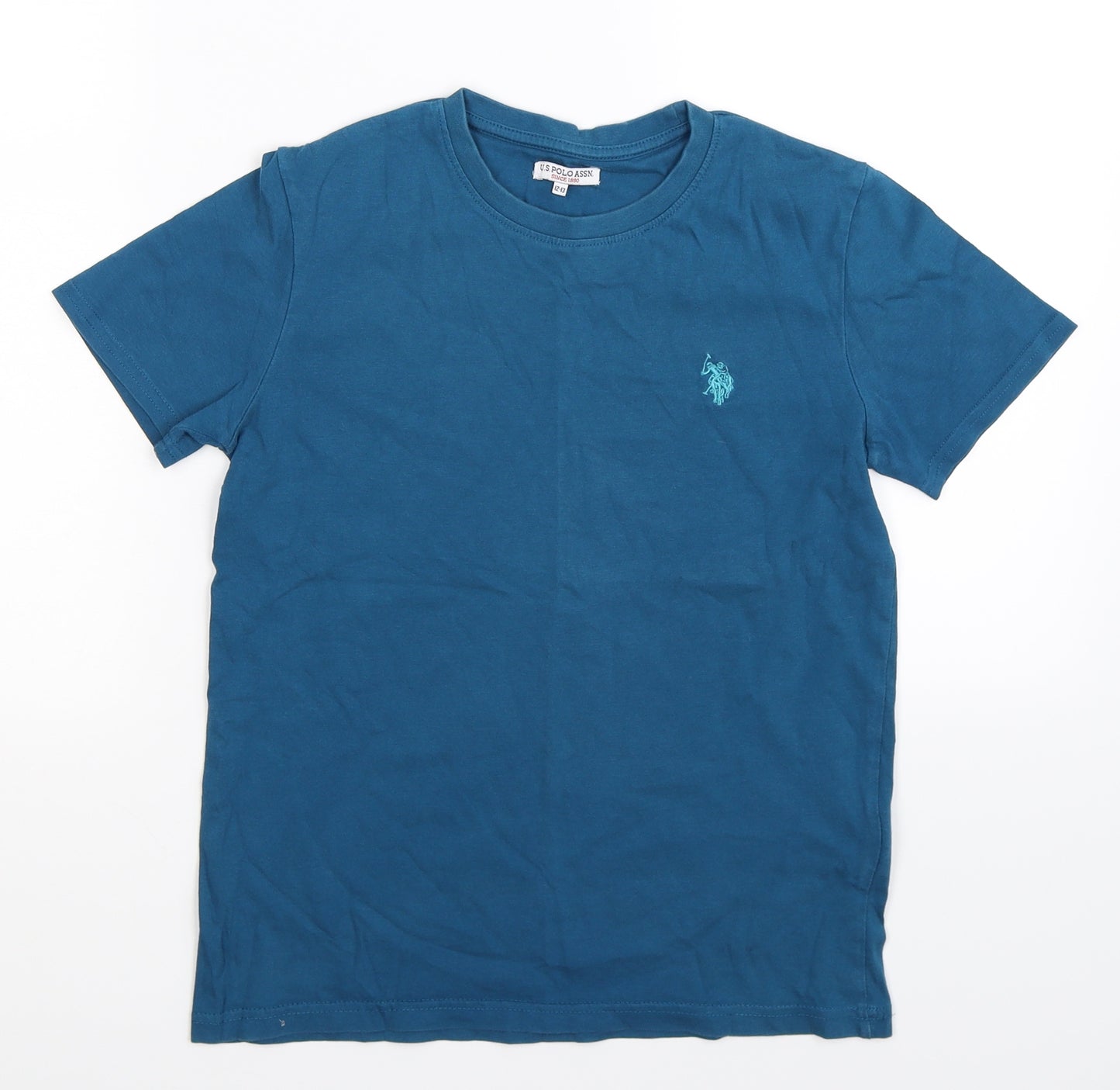 US Polo Assn. Boys Blue   Basic T-Shirt Size 12-13 Years
