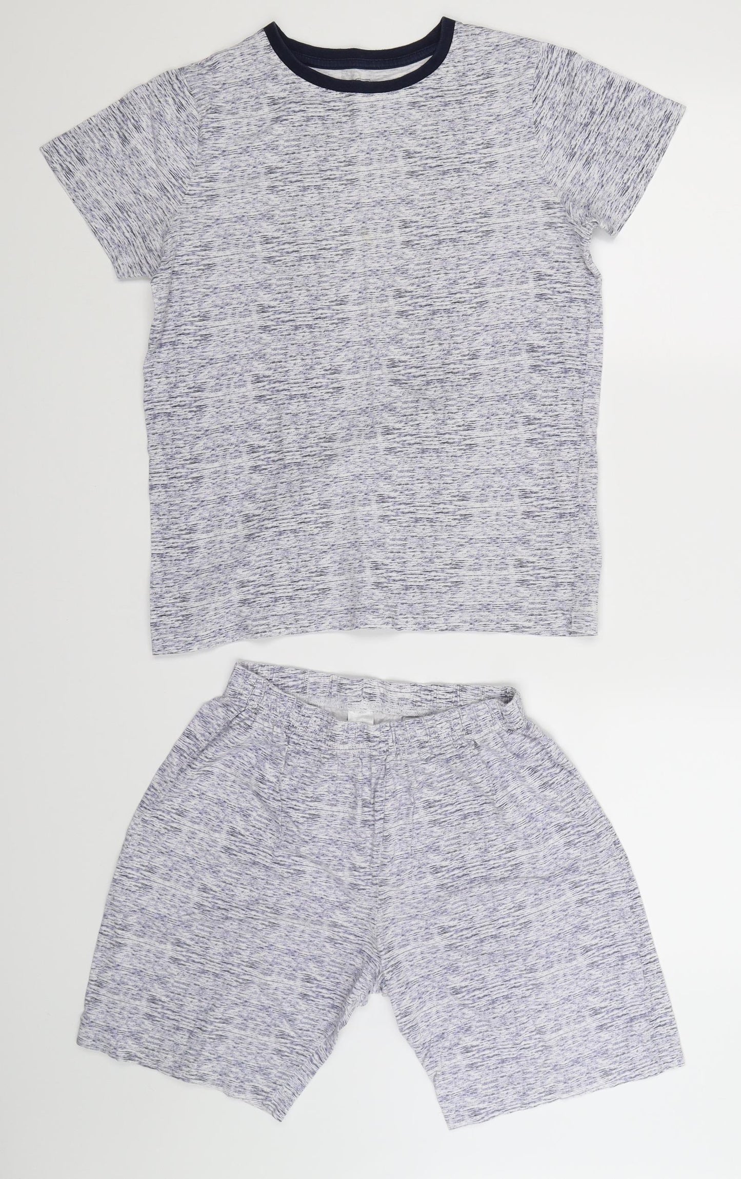 F&F Boys Blue Solid   Pyjama Set Size 12-13 Years