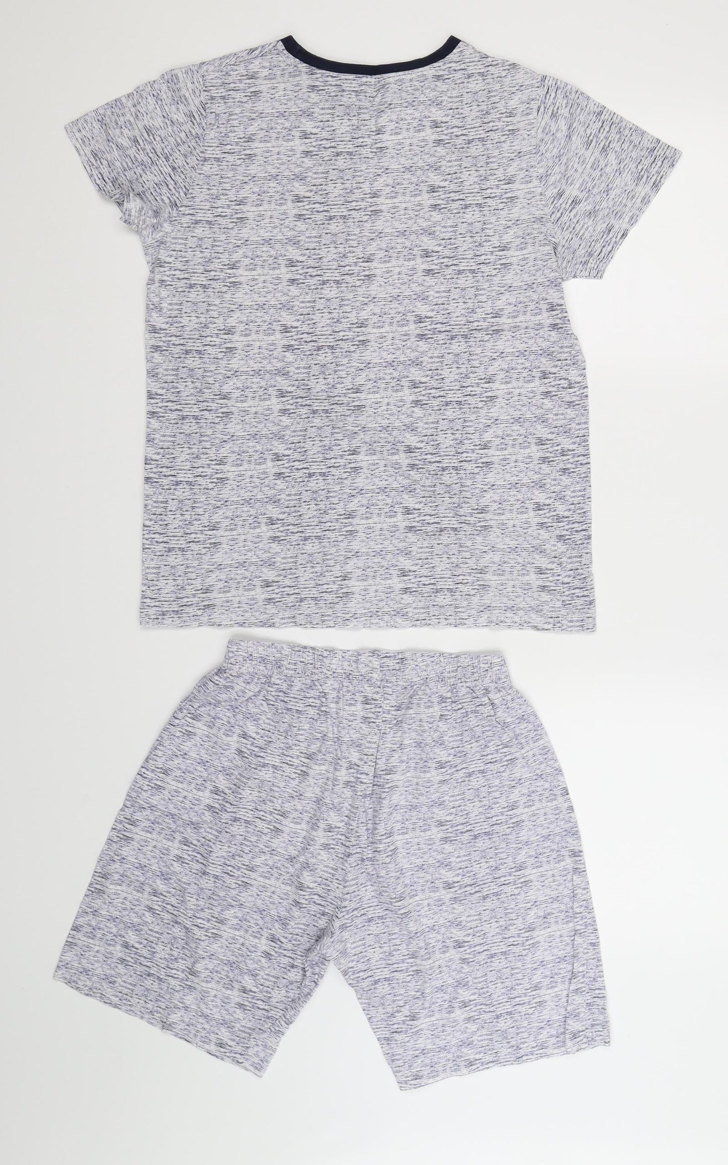 F&F Boys Blue Solid   Pyjama Set Size 12-13 Years