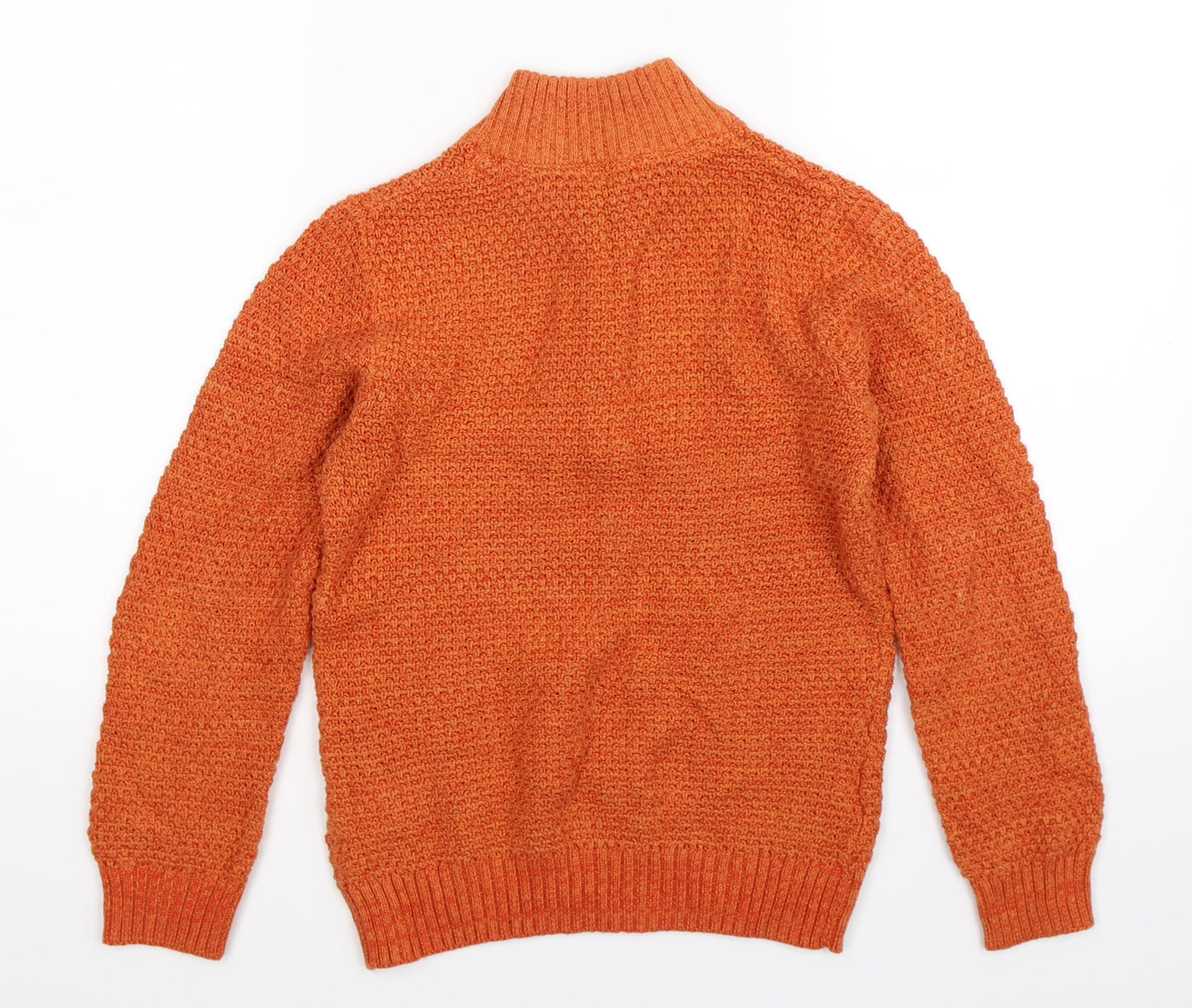 Lily & Dan Boys Orange  Knit Pullover Jumper Size 9-10 Years