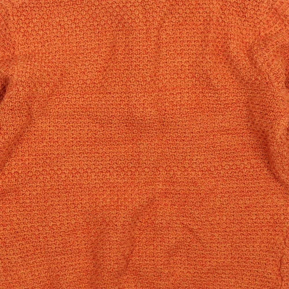 Lily & Dan Boys Orange  Knit Pullover Jumper Size 9-10 Years