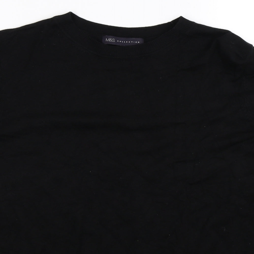Marks and Spencer Womens Black  Knit Pullover Jumper Size 16