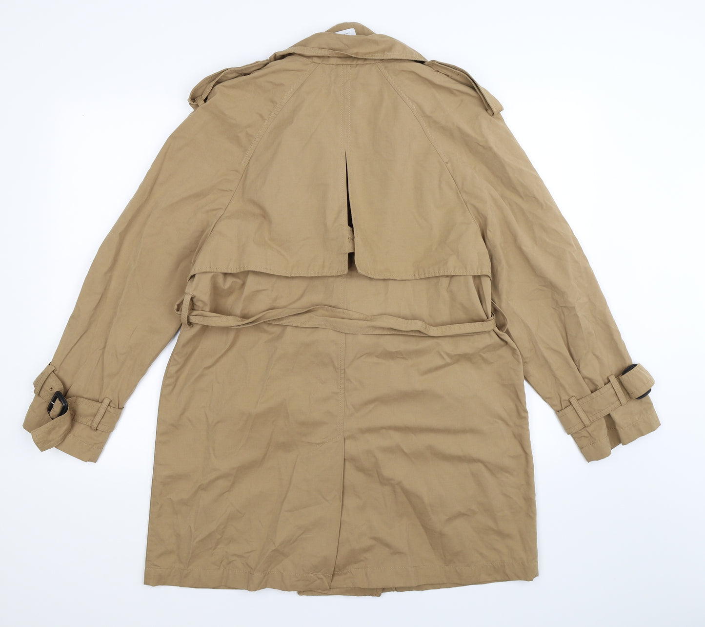 Zara Womens Beige   Pea Coat Coat Size M