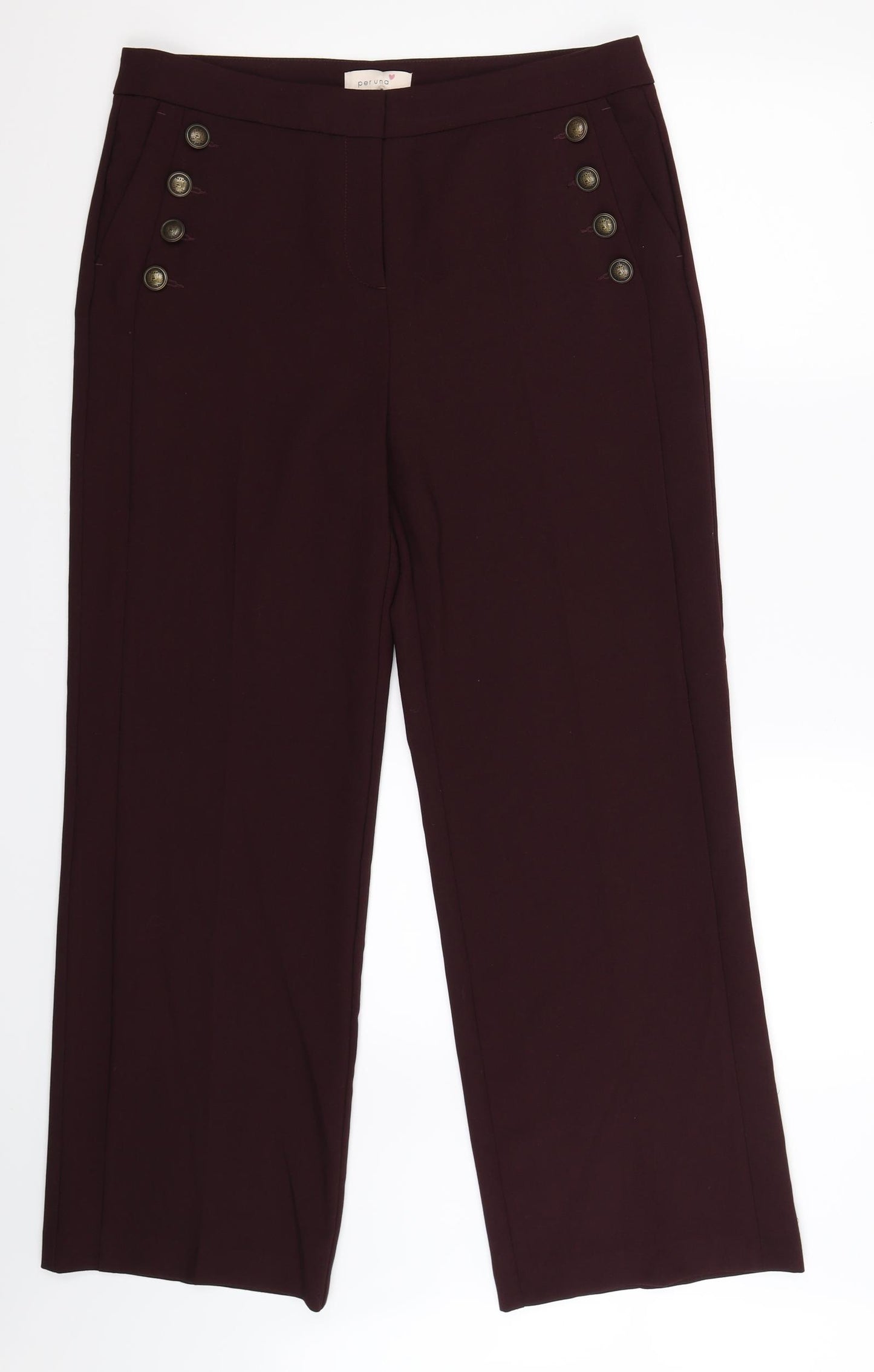 Per Una Womens Brown   Trousers  Size 14 L30 in