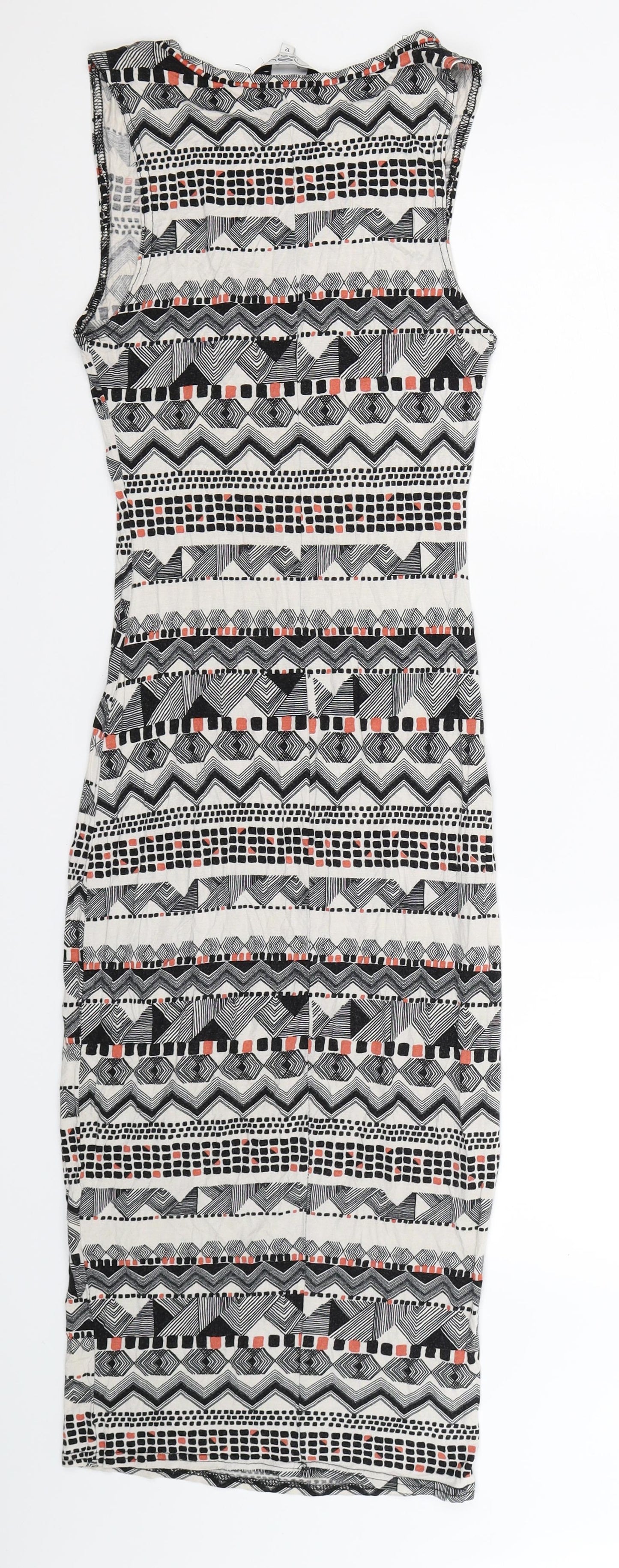 New Look Womens Multicoloured Geometric  Bodycon  Size 12