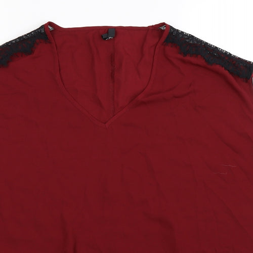 Arcadia Womens Brown   Basic Blouse Size 18