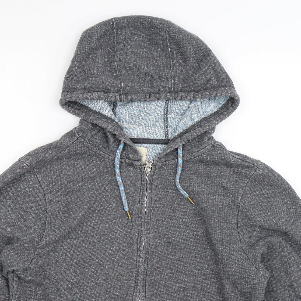 Cedar Wood State Mens Grey   Full Zip Hoodie Size S