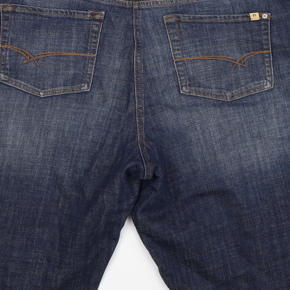 NEXT Womens Blue  Denim Bermuda Shorts Size 20