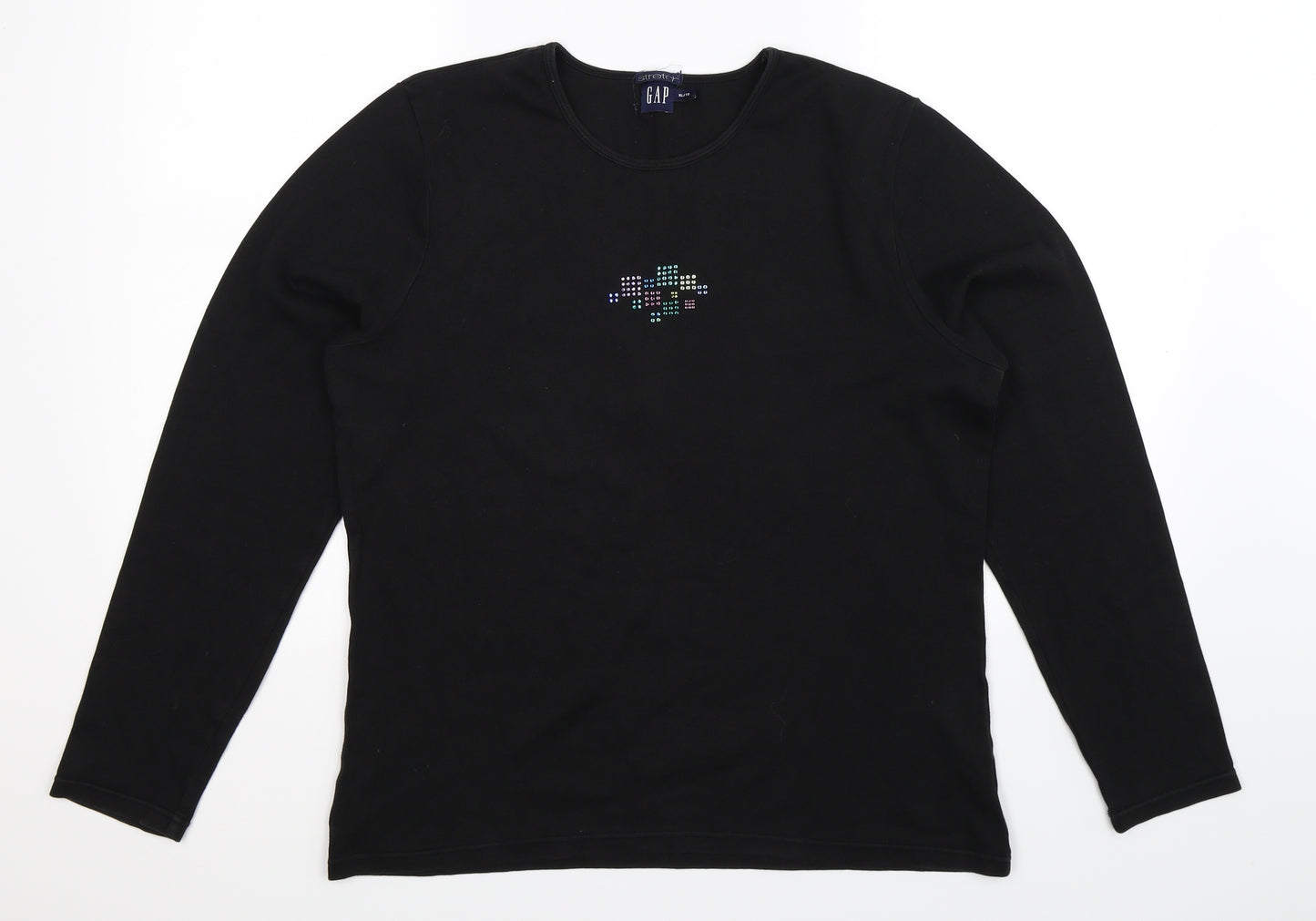 Gap Womens Black   Basic T-Shirt Size XL