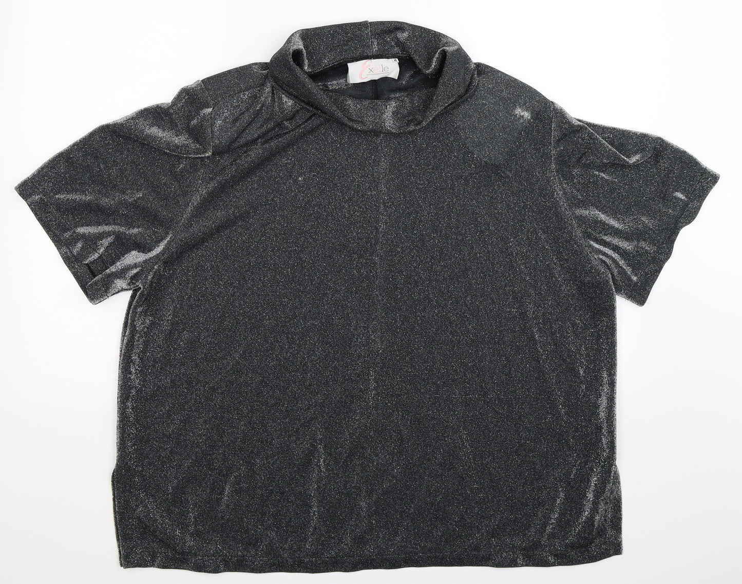 Exelle Womens Silver   Basic Blouse Size M  - Oversized