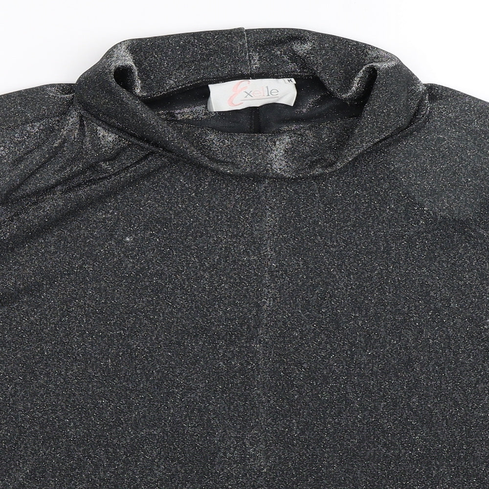 Exelle Womens Silver   Basic Blouse Size M  - Oversized