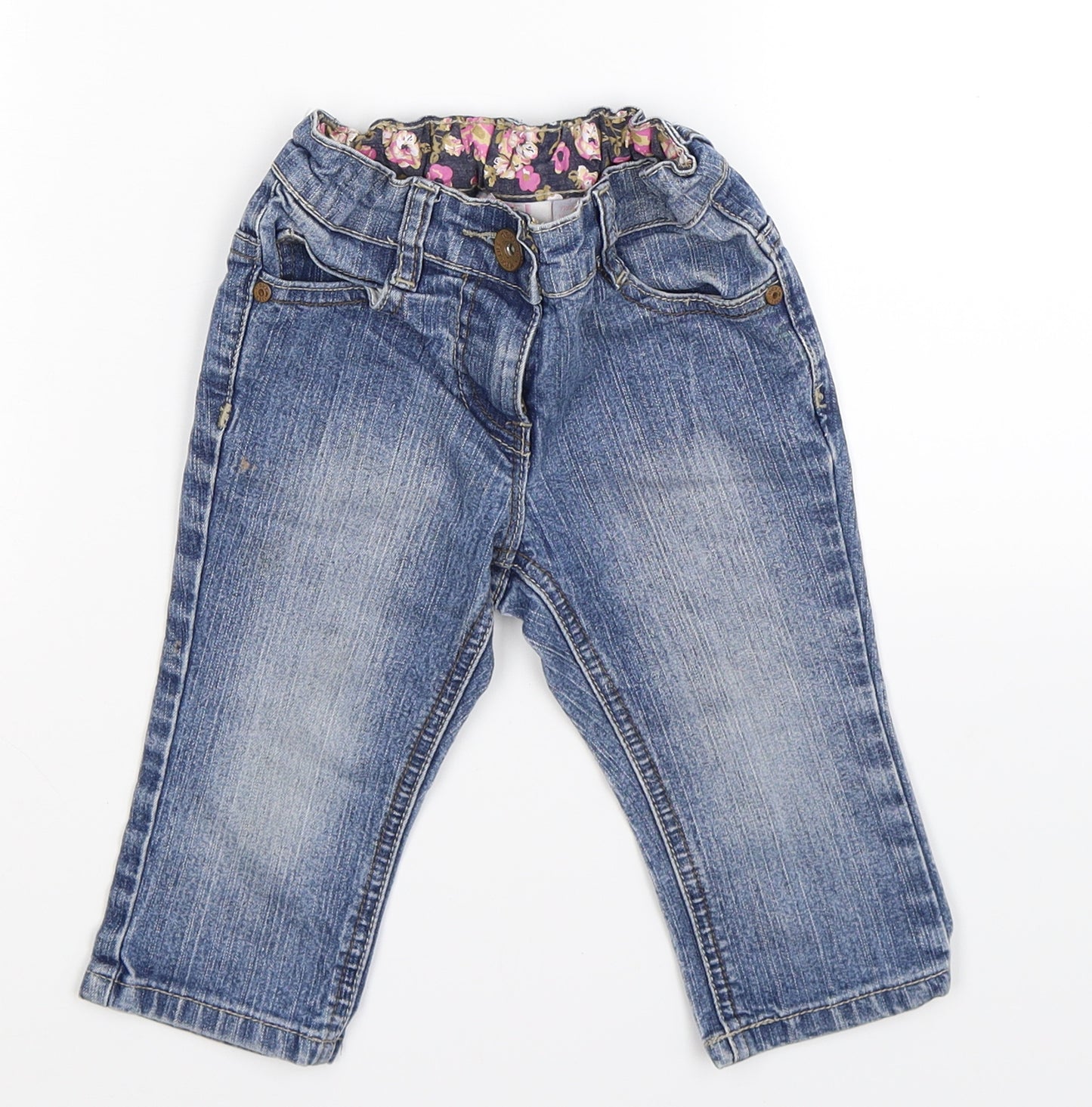 NEXT Girls Blue  Denim Straight Jeans Size 3 Years