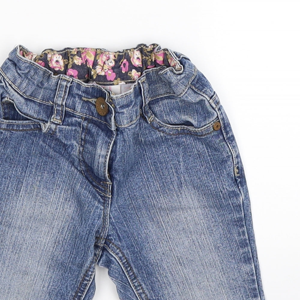 NEXT Girls Blue  Denim Straight Jeans Size 3 Years