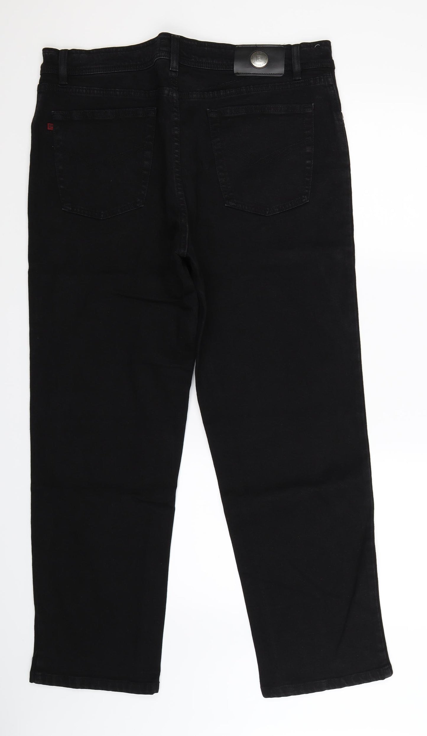 Pierre Cardin Mens Black  Denim Straight Jeans Size 40 L30 in