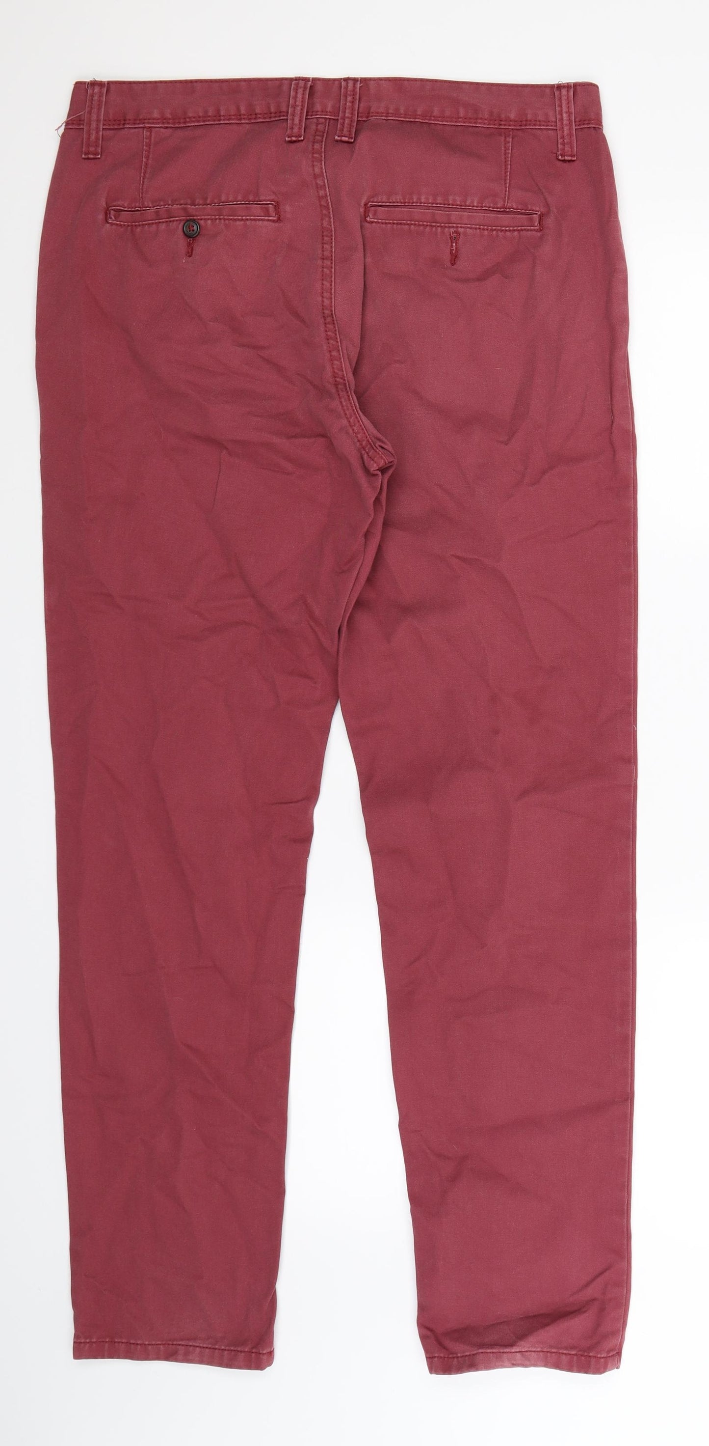 Burton Mens Brown   Chino Trousers Size 34 L32 in