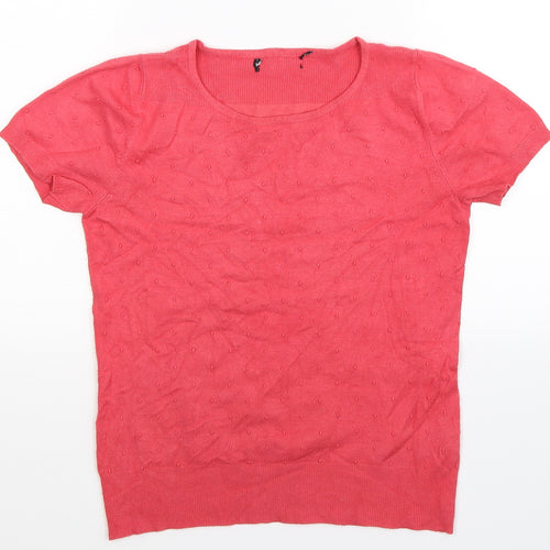 Debenhams Womens Pink  Knit Pullover Jumper Size 10