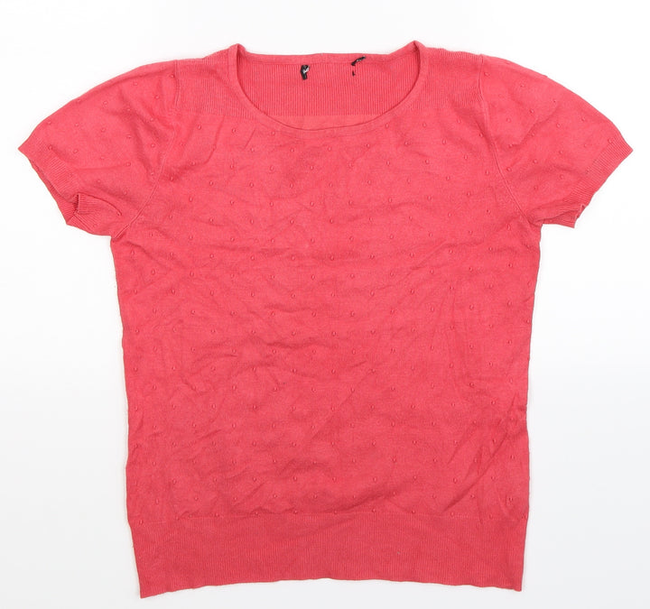 Debenhams Womens Pink  Knit Pullover Jumper Size 10