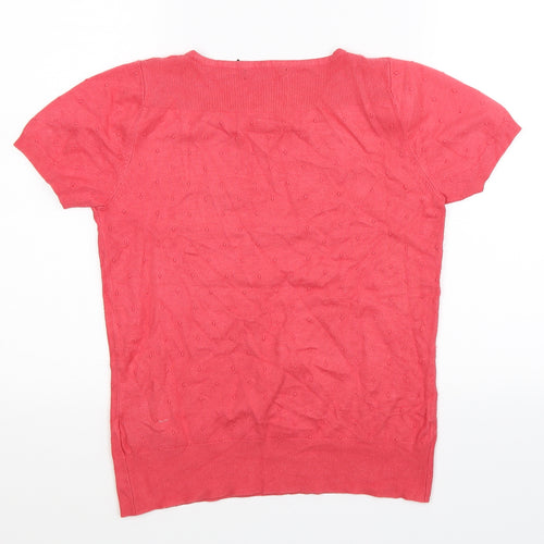 Debenhams Womens Pink  Knit Pullover Jumper Size 10